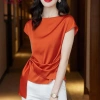 Áo Sơ Mi Satin Dáng Rộng Nữ Thanh Lịch - Thời Trang Công Sở Giá Giảm 273k