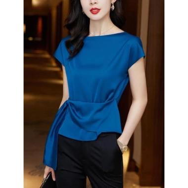 Áo Sơ Mi Satin Dáng Rộng Nữ Thanh Lịch - Thời Trang Công Sở Giá Giảm 273k