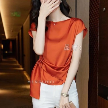 Áo Sơ Mi Satin Dáng Rộng Nữ Thanh Lịch - Thời Trang Công Sở Giá Giảm 273k
