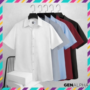 Áo Sơ Mi Slim Fit Tay Ngắn Gen Alpha - Chất Lượng Cao, Giá Giảm 169.000 VNĐ