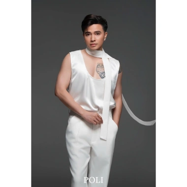 Áo sơ mi tanktop POLI siêu HOT, thun co giãn, giảm 22% chỉ 600.000₫ 10