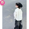 Áo sơ mi tay dài dây xích, quần jean rách cho bé trai 10‑30kg dưới 1m25 - 240.000đ 5