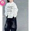 Áo sơ mi tay dài dây xích, quần jean rách cho bé trai 10‑30kg dưới 1m25 - 240.000đ 6