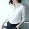 Áo sơ mi tay dài màu trơn dáng ôm cỡ lớn thời trang sang trọng nữ - 233.885₫ 5