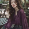 Áo sơ mi tay dài mùa xuân cao cấp, ôm dáng thanh lịch, thiết kế độc đáo - 177.012₫