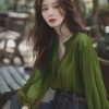 Áo sơ mi tay dài mùa xuân cao cấp, ôm dáng thanh lịch, thiết kế độc đáo - 177.012₫ 2