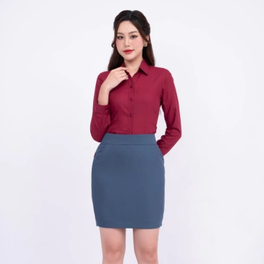 Áo Sơ Mi Tay Dài Thái Hòa 047 Cotton Cao Cấp - Mềm Mại, Thanh Lịch, Giá 370k 10