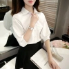Áo sơ mi tay lỡ cách điệu nữ công sở - Giá 79.745 VND, nhẹ thoáng 3
