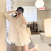 Áo sơ mi thêu ngựa chất thô mềm SangHee 2.025 - Dài tay, cổ đức, giá 129k 4