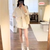 Áo sơ mi thêu ngựa chất thô mềm SangHee 2.025 - Dài tay, cổ đức, giá 129k 5