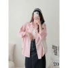 Áo sơ mi thô mềm form rộng thêu nơ Xixeoshop A21 - Giá 139.000 VND, giảm 177.920 VND 9