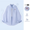 Áo Sơ Mi Thô Unisex Nam Nữ Dài Tay PEABOO SM BST07 Form Rộng Thoải Mái Giá 125k