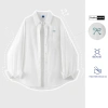 Áo Sơ Mi Thô Unisex Nam Nữ Dài Tay PEABOO SM BST07 Form Rộng Thoải Mái Giá 125k 3