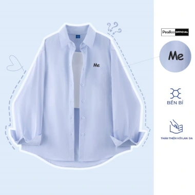 Áo Sơ Mi Thô Unisex Nam Nữ Dài Tay PEABOO SM BST07 Form Rộng Thoải Mái Giá 125k 5 Áo Sơ Mi Thô Unisex Nam Nữ Dài Tay PEABOO SM BST07 Form Rộng Thoải Mái Giá 125k 5