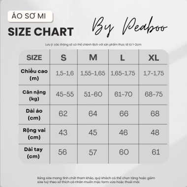 Áo Sơ Mi Thô Unisex Nam Nữ Dài Tay PEABOO SM BST07 Form Rộng Thoải Mái Giá 125k