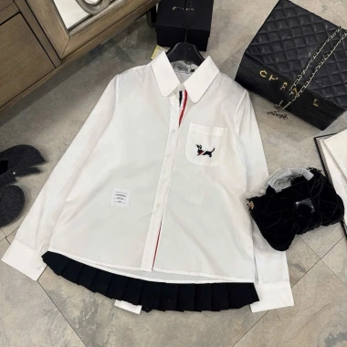 Áo Sơ Mi Thom Kẻ Sọc Meiclothing - Viền Tay 3 Màu, Khuy Cài Tinh Tế, Form Rộng Giấu Quần, Giá 235k Giảm 15%