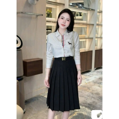 Áo Sơ Mi Thom Kẻ Sọc Meiclothing - Viền Tay 3 Màu, Khuy Cài Tinh Tế, Form Rộng Giấu Quần, Giá 235k Giảm 15%
