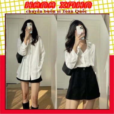 Áo Sơ Mi Trắng Cổ Đức Nữ Thanh Lịch Freesize Dưới 65kg Giá Sỉ 108.800 Mặc Là Xinh