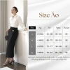 Áo sơ mi trắng cổ nhọn gân nổi dáng ôm công sở thanh lịch IVRA A2.510 - 264.999đ 2