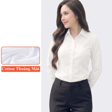 Áo Sơ Mi Trắng Công Sở Nữ Tay Dài Madela - Giá 168.000 VND Giảm 15% 6