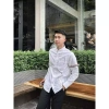 Áo sơ mi trắng dài tay nam nữ cotton lụa cao cấp - phong cách sang trọng, mẫu hot 2.024, giá 250.000₫ 3