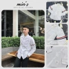Áo sơ mi trắng dài tay nam nữ cotton lụa cao cấp - phong cách sang trọng, mẫu hot 2.024, giá 250.000₫ 9