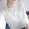 Áo sơ mi trắng dài tay ren thanh lịch phong cách Hàn Quốc thời trang 2.023, giảm còn 245.340₫