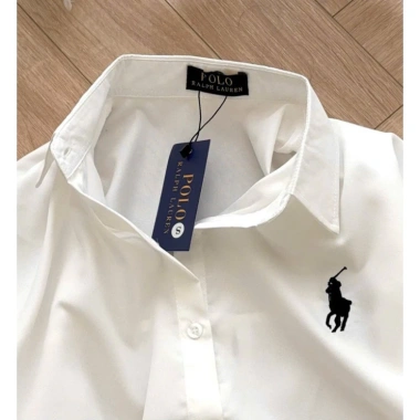 Áo sơ mi trắng dài tay thêu ngựa dáng basic Giá chỉ 285.000đ giảm tới 21% 7