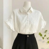 Áo sơ mi trắng dáng suông tay bèo tinh tế, thanh lịch cho nữ - Giá chỉ 169.000₫ 10