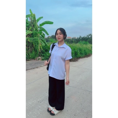 Áo Sơ Mi Trắng Đồng Phục Học Sinh Tiểu Học, THPT - Kate Lon Loại 1 Giá 63.000