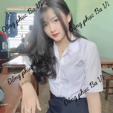 Áo Sơ Mi Trắng Giá Xưởng Dành Cho Học Sinh Cộc Tay và Dài Tay Nam Nữ Giá 49k 4