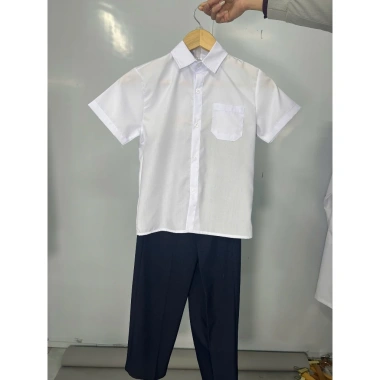 Áo Sơ Mi Trắng Học Sinh Cộc Tay, Dài Tay Nam Nữ Lớp 1‑12 Giá 48.019₫ 9