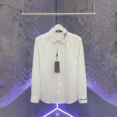 Áo Sơ Mi Trắng Nam Dài Tay Form Rộng Vạch Cổ - Style Basic Hàn Quốc, Giá 145k