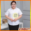 Áo sơ mi trắng nữ bigsize VINBUY size lên đến 90-100kg form rộng giá 180.000₫ 2