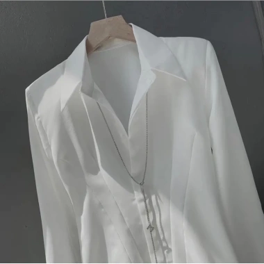 Áo Sơ Mi Trắng Nữ Công Sở Basic Form Ôm Tôn Dáng - Giá chỉ 255.000đ JennyDesign 4