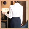 Áo Sơ Mi Trắng Nữ Công Sở KATIE Cotton Tay Dài, Thoáng Mát, Không Nhăn, Bigsize, 210.000₫ 6