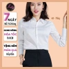 Áo Sơ Mi Trắng Nữ Công Sở KATIE Cotton Tay Dài, Thoáng Mát, Không Nhăn, Bigsize, 210.000₫ 9