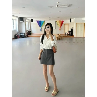 Áo Sơ Mi Trắng Nữ Dài Tay Thêu Ngựa Chất Nhuyễn Hàn 2Sunday - Đi Làm, Học, Chơi 5
