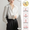 Áo sơ mi trắng nữ S1 dáng suông công sở cotton không nhăn - 158.400đ tại Butino Shop