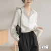 Áo sơ mi trắng nữ S1 dáng suông công sở cotton không nhăn - 158.400đ tại Butino Shop 3
