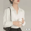 Áo sơ mi trắng nữ S1 dáng suông công sở cotton không nhăn - 158.400đ tại Butino Shop 4