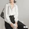 Áo sơ mi trắng nữ S1 dáng suông công sở cotton không nhăn - 158.400đ tại Butino Shop 5