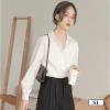 Áo sơ mi trắng nữ S1 dáng suông công sở cotton không nhăn - 158.400đ tại Butino Shop 6