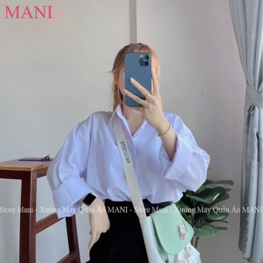 Áo sơ mi trắng nữ tay dài form rộng cổ trụ bẻ, có túi - Giá chỉ 79.000₫ 4 Áo sơ mi trắng nữ tay dài form rộng cổ trụ bẻ, có túi - Giá chỉ 79.000₫ 4