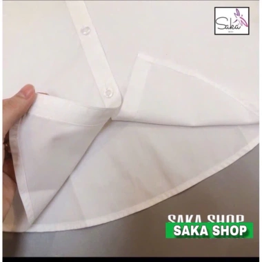 Áo sơ mi trắng nữ tay ngắn có túi, vải kate mịn rộng, không nhăn – Giá 81.382₫