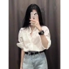 Áo sơ mi trắng phong cách Pháp, chống nắng sang trọng - giảm giá tới 17% 4