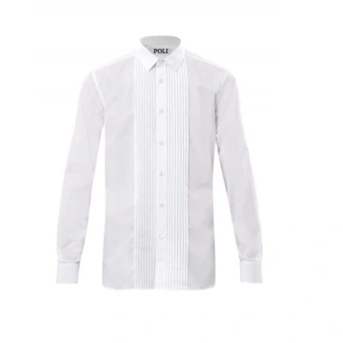 Áo sơ mi trắng POLI xếp ly sang trọng, thiết kế tinh tế, giảm giá 195k