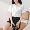 Áo Sơ Mi Trắng Tay Ngắn Nữ ATOMI - Bigsize, Không Nhăn, Thời Trang Công Sở, Giá 116k 6