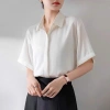 Áo Sơ Mi Trắng Tay Ngắn Nữ ATOMI - Bigsize, Không Nhăn, Thời Trang Công Sở, Giá 116k 9