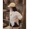 Áo sơ mi trắng thô cúc phối màu, logo ngựa thêu, dáng rộng QC - giá chỉ 278.500đ 3